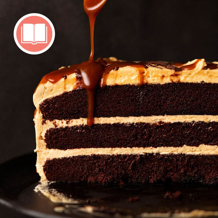 Death by chocolate caramel cake from RecipeTin Eats "Dinner" cookbook by Nagi Maehashi