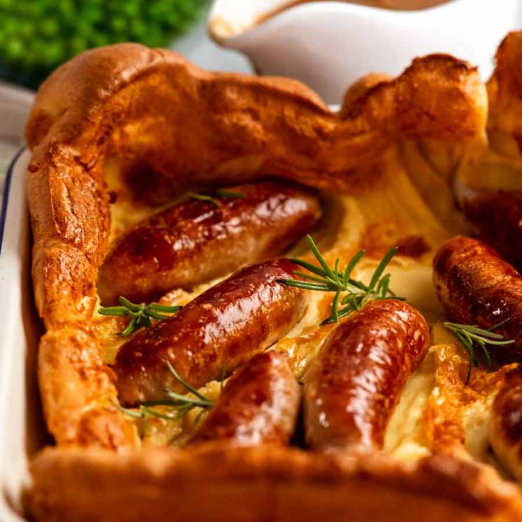 Toad in the hole fresh out of the oven