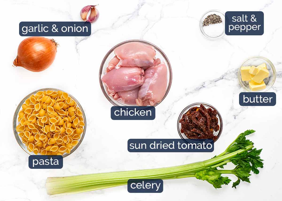 Ingredients in Creamy Tuscan Chicken Soup